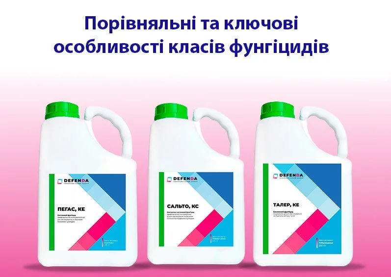 Порівняльні та ключові особливості класів фунгіцидів